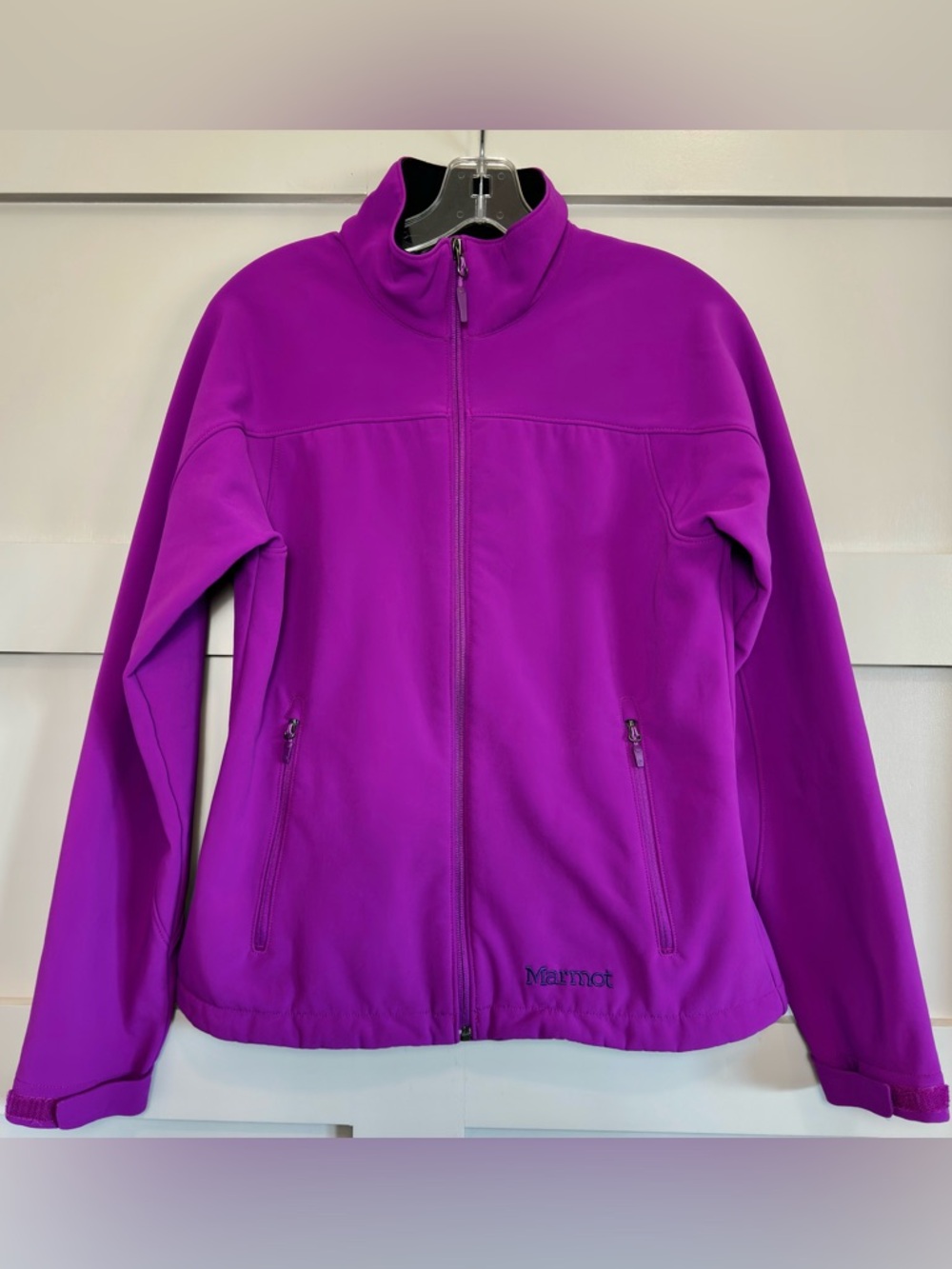Marmot Tempo Jacket Water Repellent Lined Soft Shell Full Zip Women’s Med Purple